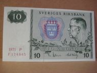 1971,  P,  F174945,                                             10 KRONOR.