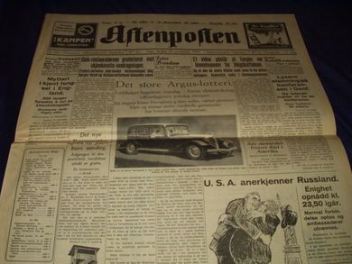 1933,nr 580, Morgen, Aftenposten