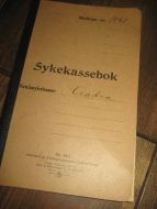 Sykekassebok fra Aakra kredssykekasse, 1925-26.