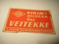 Forsida på eldre fyrstikkeske, VIKING VEITEKKE, 60 tallet. 