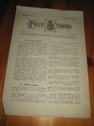 1888,nr 067, POLITI TIDENDE.