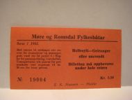 Møre og Romsdal Fylkesbåtar, Hellesylt- Geiranger, serie 1, 1965, nr 19004.