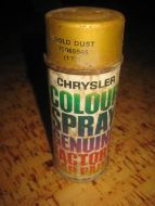 Boks uten innhold, COLOR SPRAY, CHRYSLER, 80 tallet.