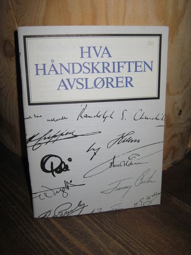 HVA HÅNDSKRIFTEN AVSLØRER. 1983.