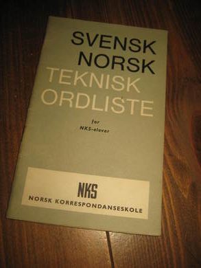 SVENS NORSK TEKNISK ORDLISTE. 1969