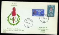 1961, 21.10,                               FDC fra Tyrkia.