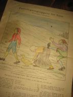 JULENS farveleggingsoppgave for barn. Fra Illustrert Familieblad, 1920. Dette er ark nr 12