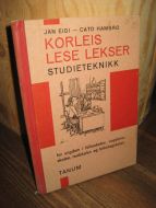 HAMBRO: KORLEIS LESE LEKSER. STUDIETEKNIKK. 1963.