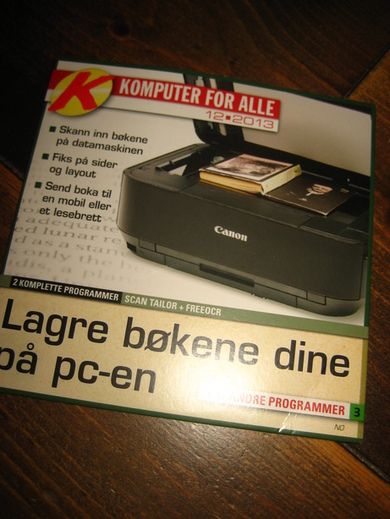 LAGRE BØKENE DINE PÅ PC'EN.