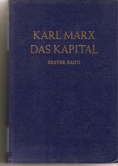 KARL MARX: DAS KAPITAL. ERSTER BAND. 1969.