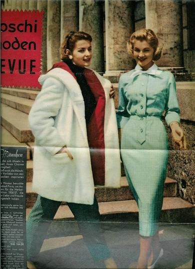 1957, marz,                  poschi moden REVUE.