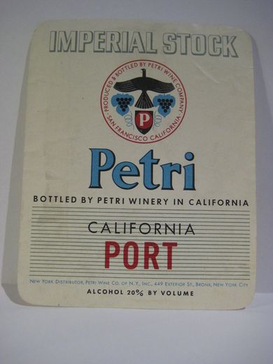 Petri CALIFORNIA WINE.