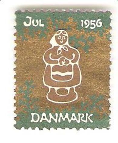 1956, DANSK JULEMERKE.