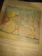 JULENS farveleggingsoppgave for barn. Fra Illustrert Familieblad, 1920. Dette er ark nr 13