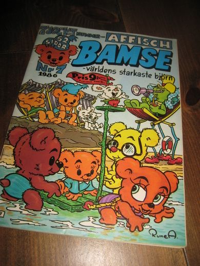 1986,NR 007, BAMSE- verldens starkaste bjørn