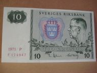 1971,  P,  F174947,                                             10 KRONOR.