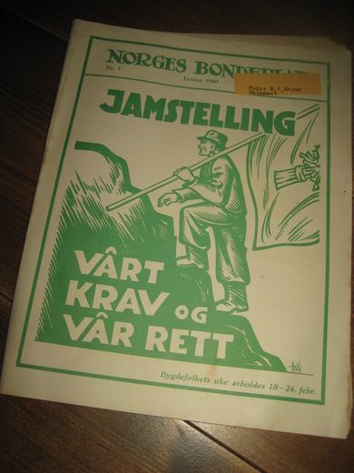 1940,nr 001, NORGES BONDEBLAD