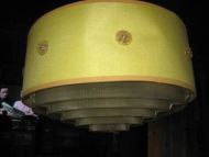 Taklampe fra 60 tallet, må vaskes litt,  ca 35 cm i diameter, 