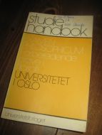 STUDIEHÅNDBOK, UNIVERSITETET I OSLO, FILOSOFI, 1976.