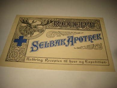 SELSBAK APOTHEK, , tidleg 1900