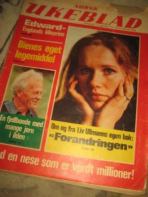 1976,nr 037, NORSK UKEBLAD.  LIV ULLMANN