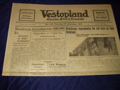 1932,nr 275, Vestopland