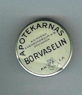 Blikkeske BORVASELIN fra Apotekarnas Kem. Laboratorium, Stockholm