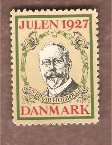 1927, julemerke fra Danmark, ubrukt