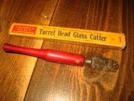 Eske med innhold, Turret Head Glass Cutter, 50-60 tallet.