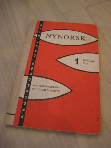 ESKELAND - TORVIK: NYNORSK ORDLISTE 1. 1961.