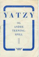 Brosjyre for YATZY og andre terningspill. Damm