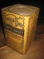 Dekorativ dropsboks, LINCOLN DAY CONFECTIONERY HARD CANDIES, NEW YORK. 60 tallet.