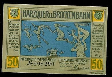 HARZQUER u brockenbahn. 1921