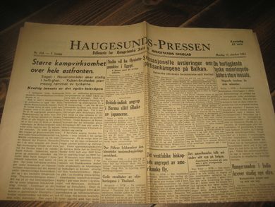 1943,nr 234, HAUGESUNDS POSTEN. 1. årgang.