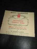 CALIFORNIA CHABLIS WINE