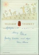 Sjeldent telegram fra 6.8.1951