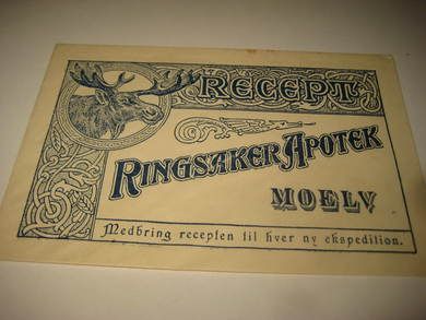 RINGSAKER APOTHEK, tidleg 1900