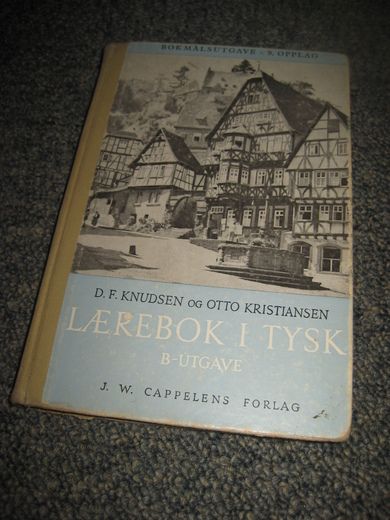 KRISTIANSEN: LÆREBOK I TYSK. B UTGAVE. 1964. 