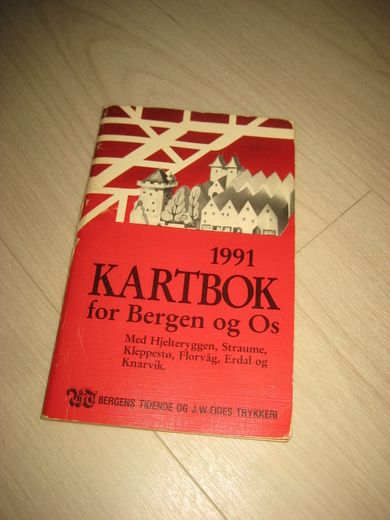 1991, KARTBOK for Bergen og Os. 