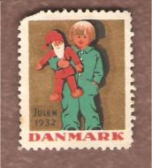 1932, julemerke fra Danmark, ubrukt