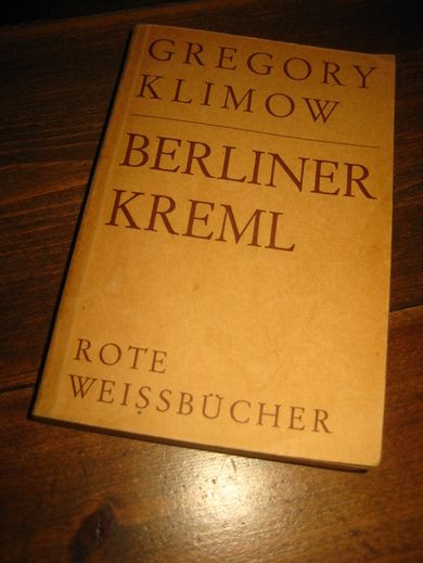 KLIMOW: BERLINER KREML. 1952.