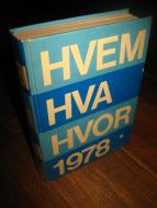 1978, HVEM HVA HVOR