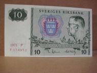 1971,  P,  F174952,                                             10 KRONOR.