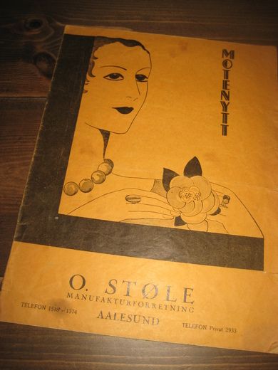 1938, juni. Moteblad fra O. STØLE, AALESUND.