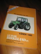 1985,vår, Produktkatalog fra Gunnar Birkeland, Trondheim.