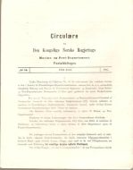 1885,nr 014, Cirkulære fra Den Kongelige Norske Regjerings Marine- og Post- Departement.