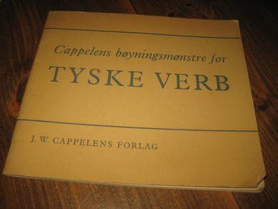 Cappelens bøyingsmønstre for TYSKE VERB. 1964.