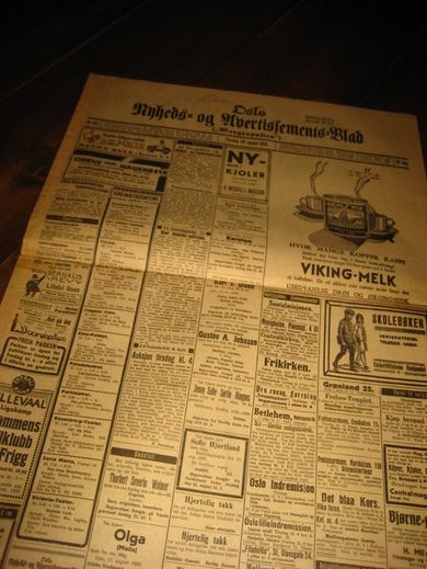 1929,nr 192, Oslo Nyheds- og Avertissements Blad.