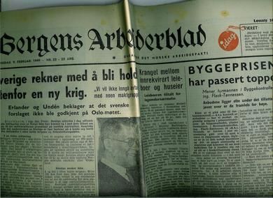 1949,nr 033, Bergens Arbeiderblad