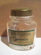 Flaske uten innhold, BRILLIANTINE, 50 tallet.